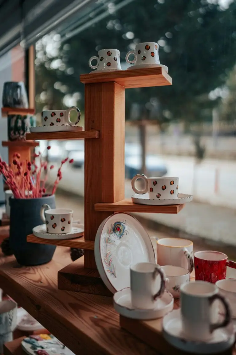 gift shop with mugs